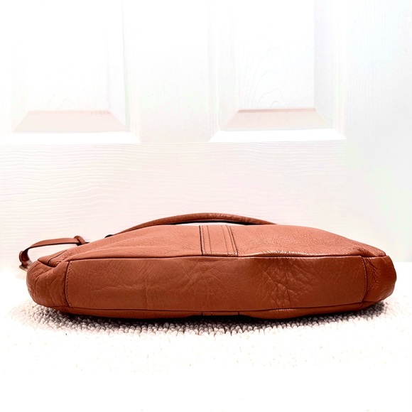 Ralph Lauren Bermondsey pebbled brown/tan leather satchel bag - Picture 9 of 10